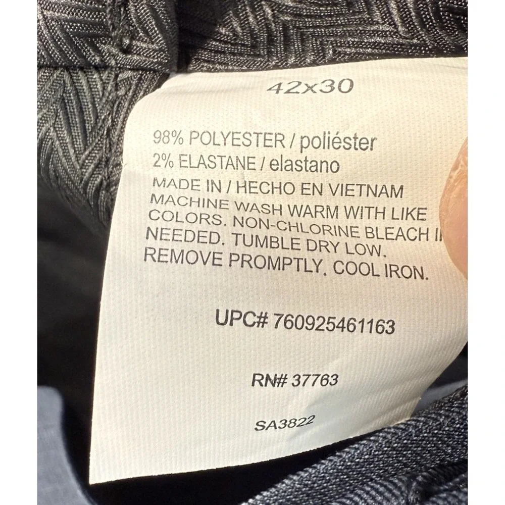 Savane Stretch Performance Men's Sz 42x30 Dark Sapphire No Iron Pants NWT $75‎